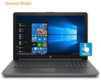 HP 15-DB1030 Slim Touchscreen Laptop in Gray Ryzen 3 up to 3.5GHz 8GB RAM 128GB SSD 15.6in HD Webcam DVD+/-RW WiFi (Renewed)