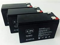 Panasonic LC-R129 12V, 9Ah Lead Acid Replacement Battery- SPS Brand (3 Pack)