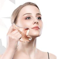 Gua Sha Scraping Massage Tool - High Quality Hand Made Jade Guasha Board - Great Tools for SPA Acupuncture Therapy Trigger Point reatment on Face