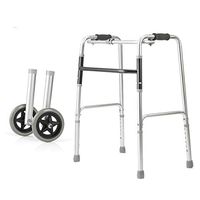 Drive Healthcare Walking Aids Adjustable Elderly Disabled Persons Assisted Walker Anti-Skid Walker Crutches Lower Limb Training Folding Walker