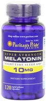 Puritan's Pride Super Strength Melatonin 10 mg, 120 Rapid Release Capsules Personal Healthcare / Health Care