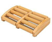 L.HPT Stair Tread Mats Leg Massager Rolling Wound Healing Foot Bone Tingling, Pressure Relief Plantar Fasciitis, Healthy Relaxation Handmade Wood Care Massage,Reflexology-(7-Row Roller)
