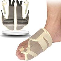 1 Pair Bunion Splint Night,Big Toe Straightener,Hallux Valgus Corrector Bunion Relief Protector with Steel Stabilizer Bar,Addintional Loop Strap for Other Hammer Toe,Mallet Toe,Claw Toe