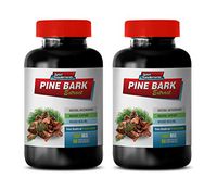 Immunity Booster for Women - Pine BARK Extract - Free Radical Protection - Cholesterol Natural Supplement - 2 Bottles 180 Capsules