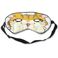 Hamster Cartoon Pure Silk Sleeping Mask Reusable Cold to Improve Sleep Relief Edema Eyestrain Fatigue Fatigue Headache and Tension Best Men and Women Eye Mask