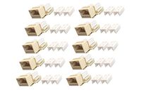 C&E Keystone CAT5E RJ45 90 Degree Jack, Almond, 10-Pack (CNE440205)