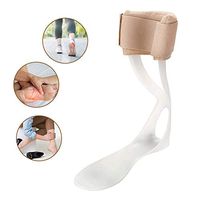 Ankle Foot Orthosis Adjustable Ankle Corrector Brace Support Protection Correction Splint Drop Foot Brace for Ankle Mobility Aid for Dorsiflexion Movement Left and Right (2 sizes)(Right (M))