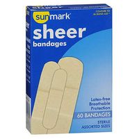 Sunmark Sunmark Sheer Bandages Assorted Sizes, Assorted Sizes 60 each