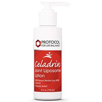 Protocol For Life Balance - Celadrin Joint Liposome Lotion - with Natural Menthol, MSM and Arnica to Help Relieve Joint Discomfort, Fast Acting Moisturizer - 4 fl oz (118 mL)