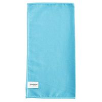 STAPLES Brighton 24300448 Glass Blue Suede Cleaning Microfiber Cloths 16-Inch W x 16-Inch L Pack of 12