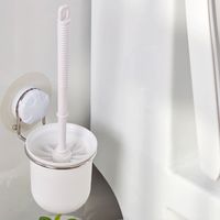Garbath Suction Cup Toilet Brush Holder, White, 260004