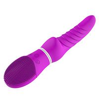 PTS 7 Frequencies Tougue Vibrarter with Facial Cleaning Brush Waterproof Niple Msager Recharging Multifunctional Six Toys for Women CP (PL)