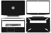 Special Black Leather Skin stickers Cover guard For Hp pavilion 15 cx0998nf cx0008ca CX0056WM CX0077WM cx0001na cx0005ng cx0002 CX0999NL
