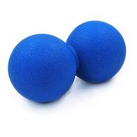 TechGo Massage Ball Portable Peanut Roller Muscle Pain Relief Yoga and Trigger Point Treatments (Blue)