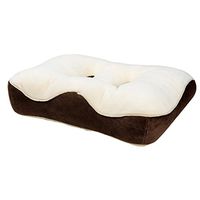 Home Office Memory Foam Seat Cushion Pillow Velvet Covered Chair Pillow Pad Tailbone Back Relief Supporter - Beige