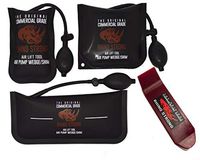 The Original Rhino Strong Commercial Grade Air Wedge Bag Pump Professional Leveling Kit & Alignment Tool Inflatable Shim Bag 3 Piece (Small, Medium, Large). 3 sizes for all of your individual needs.