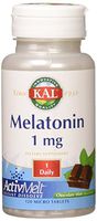 KAL Melatonin Activmelt, Chocolate Mint, White, 120 Count