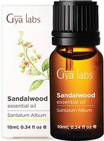 Gya Labs Sandalwood Essential Oil - Mind Concentrator for Better Focus & Healthy Complexion (10ml) - 100% Pure Therapeutic Grade Sandalwood Oil Essential Oils for Aromatherapy Diffuser & Topical Use