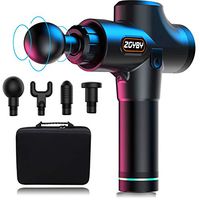 Muscle Massage Gun Athletes - 4 Replaceable Heads 20 Speed Levels High-Definition LCD Touch Screen, Improve Body and Soft Tissue Health Fascia Gun