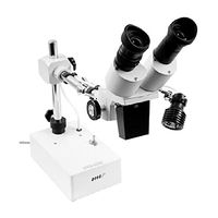 HHIP 8902-0048 10X Stereo Microscope with Universal Boom Stand, 10X Eyepiece, 1X Objective, 110V, 60 Hz, 1Ph