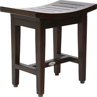 AquaTeak Patented 18" Maluku Lotus Mocha Teak Shower Bench