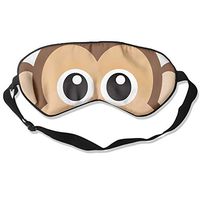 QQMIMIG Novelty Cute Monkey Face Unisex Sleep Mask Blinder Shade Eye Mask Eyeshade for Travel,Home,Hotel,Plane