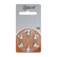 Rayovac Mercury Free Xcell Size 312 Hearing Aid Batteries (60 Batteries) + Keychain