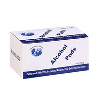 Disposable Wet Wipes, 100 Disinfected Wipes Travel Pack 70 Alcohol Wipes Individually Wrapped Cleaning Wipes Alcohol Pads for Hands, Electronics, Glasses Lens, Screen Wipes