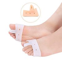 YonCog Half-Size Pads Forefoot Pads Hallux Eversion Corrector Daily Model Toe Separator Insole Toe Separator (Color : B, Size : Free Size)