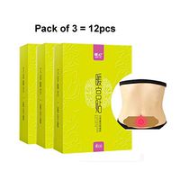 Heat Patches, Moxibustion Pad Pure Nature Treatment, Promote Blood Circulation, Menstrual Cramp Relief, Women Period Dysmenorrhea Keep Warm Therapy Pain Relief, Pack of (3)
