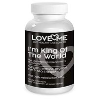 Love Me Nutrition® - I'm King of The World - Men's Multi B1, B2, B3, B5, B6, B12, Male Support, Blood Pressure Control- Herbs, Antioxidants. Natural No Artificial Ingredient. 60 Vegi Caps