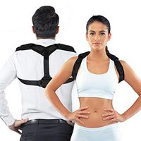 Posture Corrector, Adjustable Physical Treatment Brace Comfortable Shoulder for Slouching Discreet Design for Men Women Upper Clavicle Support Back and Neck Pain Relief, Suitable Running Sports