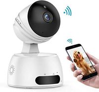 IP Camera, HUAZHAO 1080P HD WiFi Home Surveillance Security Baby Camera Wireless Remote Two-Way Audio Night Vision Pet Monitor, Motion Detection Indoor Home Baby Elder Nanny Pet Camera, White