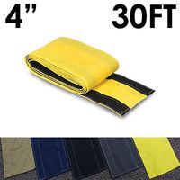 4" SafCord Carpet Cord Cover - Length: 30FT - Color: Yellow | Works only on Barber and Loop Style Carpet and Rugs