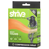 Strive Right Thumb Compression Wrap | Joint Pain Relief and Muscle Recovery for Sports and More | For Men or Women | Reusable | Made in the USA