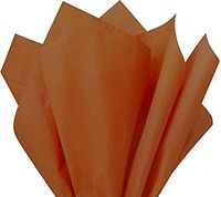Flexicore Packaging |Cinnamon Gift Wrap Tissue Paper | Size: 15 Inch X 20 Inch | Count: 10 Sheets | Color: Cinnamon | DIY Craft, Art, Wrapping, Crepe, Decorations, Pom Pom, Packing & Party