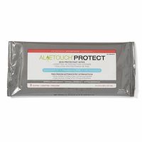 Medline AloeTouch Protect Skin Protectant Cleansing Cloth Wipes, 216 Count, with Dimethicone, Unscented, 8 x 8 inch Adult Incontinence Wipes