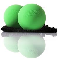 Sport2People Premium Massage Ball - Set of 2 Lacrosse Balls for Trigger Point Treatment and Plantar Fasciitis Pain Relief - Therapy Ball for Deep Tissue Massage and Myofascial Release