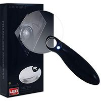 Lumagny Rimless 3x/5x Aspheric Magnifier with Ergonomic Black Handle