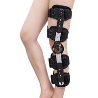MYJZY Hinged Knee Brace,Adjustable Leg Stabilizer Immobilizer,Meniscus Tear Orthopedic Patella Post Op Medical Recovery Immobilization Splint,Men Women General Size