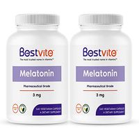 Melatonin 3mg (480 Vegetarian Capsules) (240 x 2) (Value Pack) - No Stearates - Vegan - Non GMO - Gluten Free