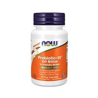 NOW Supplements, Probiotic-10, 100 Billion, with 10 Probiotic Strains,Dairy, Soy and Gluten Free, Strain Verified, 30 Veg Capsules