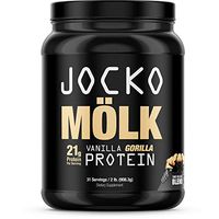Jocko Mölk by Origin Labs - Whey Isolate Protein Powder - Vanilla Gorilla Flavor - Sugar-Free Monkfruit Blend - Amino Acids and Probiotics - 31 Servings - 2 Pounds