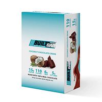 Built Bar 18 Pack Energy And Protein Bars - 100% Real Chocolate - High In Whey Protein And Fiber - Gluten Free, Natural Flavoring, No Preservatives (Coconut)