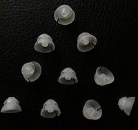 Jungle Care® (9mm Medium * 10pc) Double Layer Magic Hearing Aid Domes Comfortable PSAP (Personal Sound Amplifiers Product) Kit Ear Tips Invisible, Perfect for Open Air (Open fit), Except for RIC