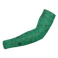 Sincerity First Green Spider Web UV Protection Cooling Arm Sleeves for Sports Basketball Men Women