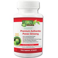 90Ct! 1000mg/serv Red Korean Asian Panax Ginseng 4:1 Extract Sourced in Asia for Max RG1, RB1 & RB2 Ginsenoside Concentrations! Veggie Caps made in USA, FDA inspected GMP certified-LEAN Nutraceuticals