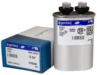 FAST SHIPPING! Capacitor Oval Original GE/Genteq 12.5 uf MFD 370 volt 97F9003 (replaces old GE# 27L572, Z97F9003, P2911253), 12.5 MFD at 370 volts