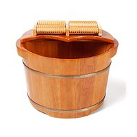 Foot Tub for Soaking Feet,Foot Bath Tub,Thicken Wooden Tub,Foot Spa Wooden Tub,Solid Wood Foot Washing Barrel,Solid Wood Foot Soaking Barrel