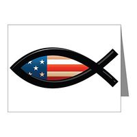 Note Cards (10 Pack) US Christian Fish Ichthys